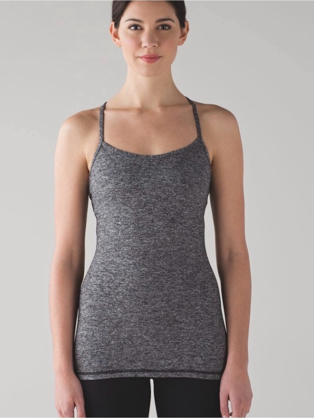 Lululemon Power Y Tank Luon Heathered Black 4 or 6